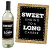 Big Dot of Happiness Happy Retirement - Retirement Party Decorations for Women and Men - Wine Bottle Label Stickers - Set of 4 - 3 of 4