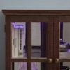 LED Antique Display Cabinet with Glass Doors, Adjustable Shelve, Four Door Design, Vintage Showcase, for Home or Office - 4 of 4