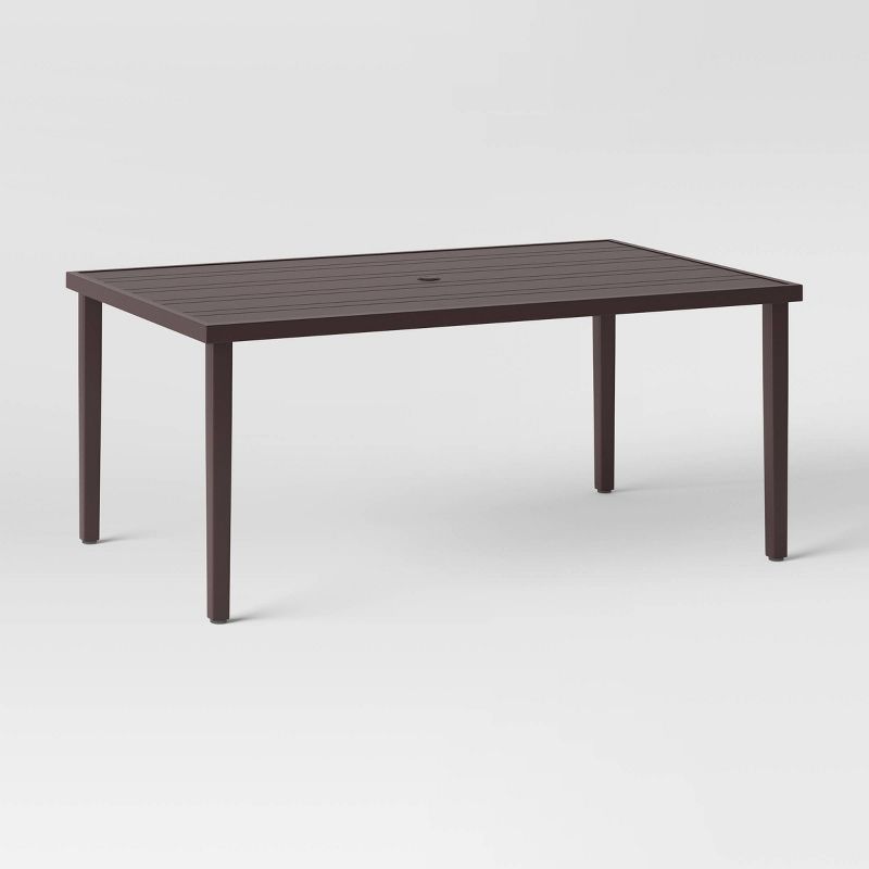 Brookfield Rectangle Patio Dining Table - Light Brown - Threshold&#8482;, 1 of 6