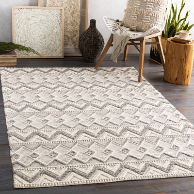 Hauteloom Whittington Gray&Cream Wool Rug