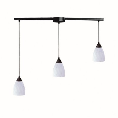 Elk Home Classico 3 - Light Pendant in  Dark Rust