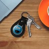 Sesame Street Cookie Monster Face Black Leather Keychain - 3 of 4