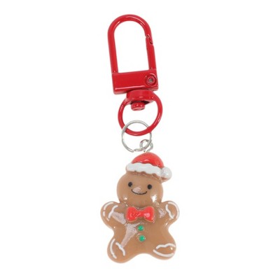Unique Bargains Christmas Keychain Lobster Clasp Alloy Resin Colorful 1 Pc