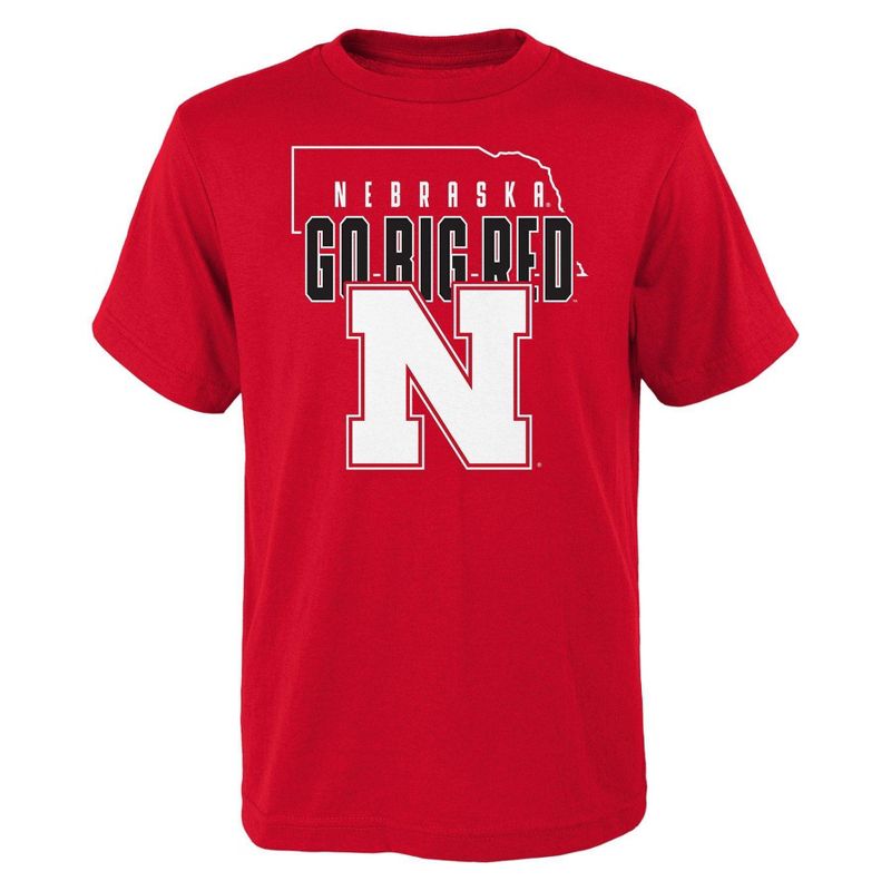 NCAA Nebraska Cornhuskers Boys&#39; Core T-Shirt, 1 of 2