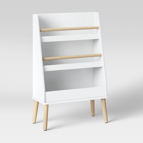 Modern Tall Three Shelf Kids Bookshelf White Pillowfort