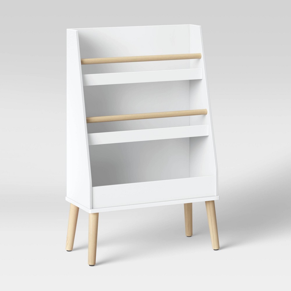 Photos - Wall Shelf Modern Tall Three Shelf Kids' Bookshelf White - Pillowfort™