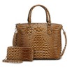 MKF Collection Liora Women's Croc Embossed Tote & Wallet Set Functional by Mia K - 2 of 4