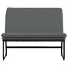 vidaXL Bench Dark Gray 39.4 in.x29.5 in.x29.9 in. Fabric - 3 of 4
