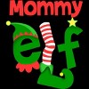 Women's Design By Humans Mommy Elf Christmas By personalized Racerback Tank Top - 2 of 3