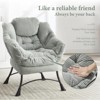 RISOKEYS Accent Chair with Ottoman-Lounge Accent Chair,Easy Assembly & Space-Saving Footrest,Comfy Reading Chair for Living Room & Bedroom - 4 of 4