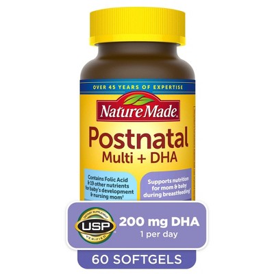 Nature Made Postnatal Multi + DHA Softgels - 60ct