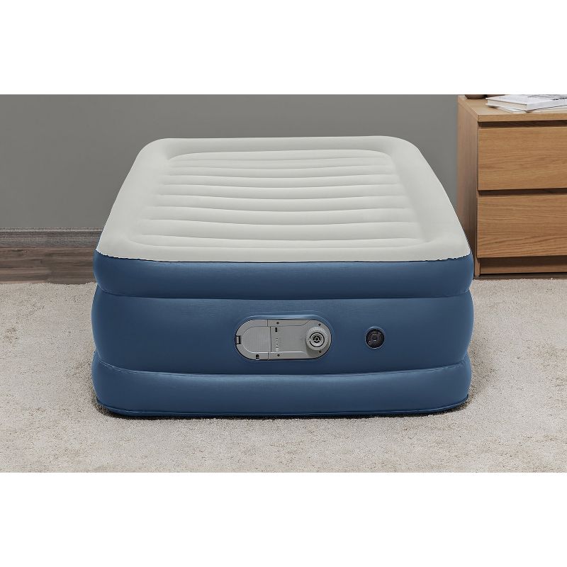 Sealy AlwayzAire Flocked Top Air Mattress Twin with Built-in Dual Pump, 1 of 15