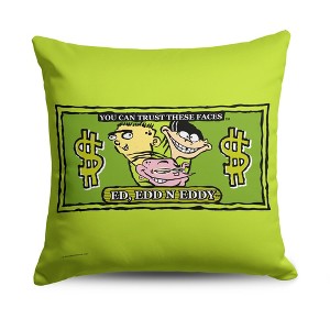 Cartoon Network Ed Edd N Eddy Trustworthy Faces Throw Pillow 18x18 Inches - 1 of 2