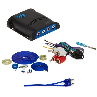 Stinger SS1200XS 4GA Wiring Kit + LP7-4 LocPRO Converter + 2nd Set SSRCB17 RCA