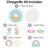 Big Dot of Happiness Spring Easter Bunny - Happy Easter Party Paper Charger and Table Decorations - Chargerific Kit - Place Setting for 8 - image 3 of 4