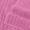 BAGOKIE 100% Turkish Cotton Corduroy Ribbed Bath Towels 6-Piece Set - 2 of 4