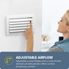 Hart & Cooley 10"x10" Aluminum Curved Blade Register Multi-Shutter Damper, 4-Way - 3 of 4