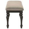 Coaster Bridget Upholstered Dining Bench Stone Brown and Charcoal Sandthrough - 4 of 4