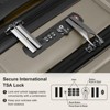 Karl Home Carry on ABS&PC 20 Inch Luggage with Front Compartment Double Spinner Wheels TSA LockBlue Grey - 2 of 4