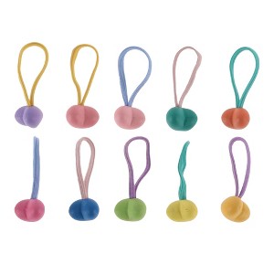 Unique Bargains Women's Creativity Cute Hair Ropes Assorted Color 10 Pcs - 1 of 3