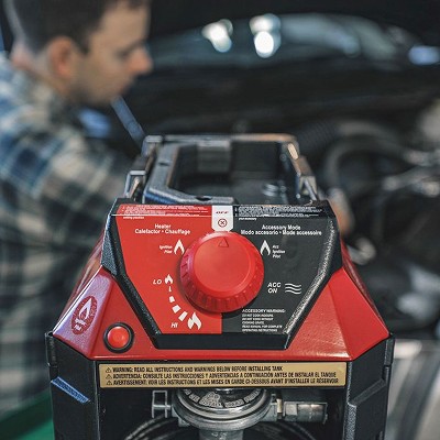 Mr. Heater Red and Black Portable Propane Heater with Safety Features