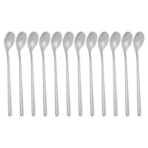 Unique BargainsStainless Steel Long Handle Iced Tea Coffee Spoons 12 Pcs - 1 of 3
