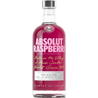 Absolut Raspberri Vodka - 750ml Bottle