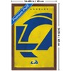 Trends International NFL Los Angeles Rams - Logo 25 Framed Wall Poster Prints - 3 of 4