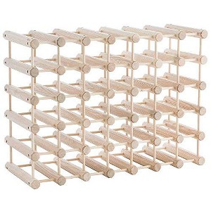 J.K. Adams Ash Wood 40-Bottle Wine Rack, Natural - 1 of 4