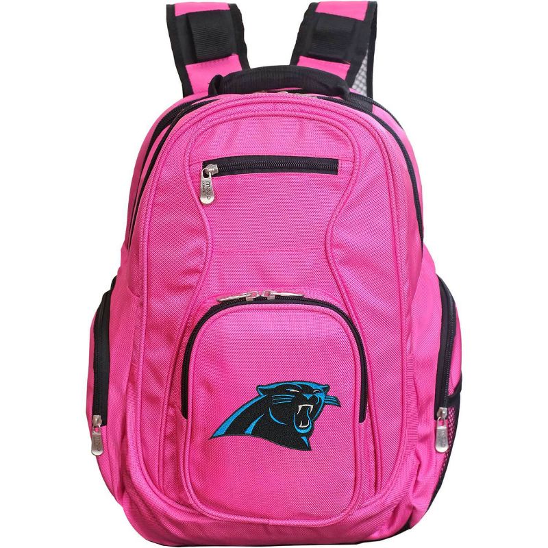 NFL Carolina Panthers Premium 19&#34; Laptop Backpack - Pink, 1 of 2