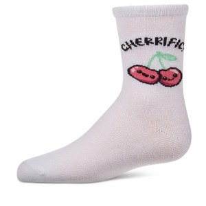 Memoi Kids Unisex "Cherrific" Cotton Rich Novelty Crew Socks - 1 of 4