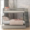 Streamdale Twin over Full Bunk Bed with Trundle and Staircase,Gray - 2 of 4