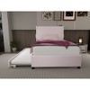 Lycvki Pink Twin Size Bed Frame with Trundle Bed and a Pocket Design - 2 of 4