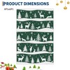 Christmas Area Rug, Washable Non Slip Holiday Carpet with Xmas Tree Reindeer Snowflake, Low Pile Accent Rug for Home - 2 of 4
