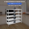 Stainless Steel Shelves,47x18x72 in Storage Shelf 5-Tier Heavy Duty Storage Rack - 3 of 4