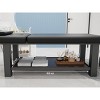 Dolonm 75" Beauty Salon Beauty Bed Modern Massage Bed,4"x4" Square Leg Iron Frame Structure , Adjustable Backrest ,Black - 2 of 4