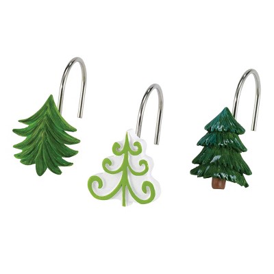 Avanti Christmas Trees Shower Hooks