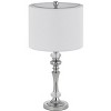 Cal Lighting BO-3097TB-2 60W Effingham Metal Table Lamp with Crystal Font and Hardback Drum Fabric Shade (Sold As Pairs) - 2 of 4