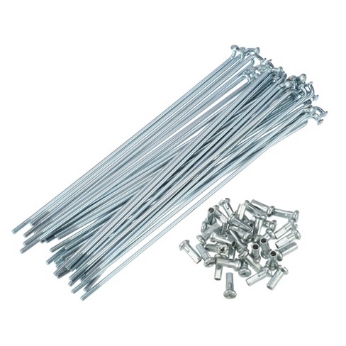 Fietsspaken, 36 stks/set stalen mountainbike fietsspaken 259/261 mm met tepels 5 kleuren(Zwart 261mm