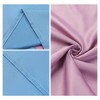 Unique Bargains Envelope Closure Cooling Soft Satin Polyester Pillowcases Queen 20"x30" 2 Pcs - 3 of 4