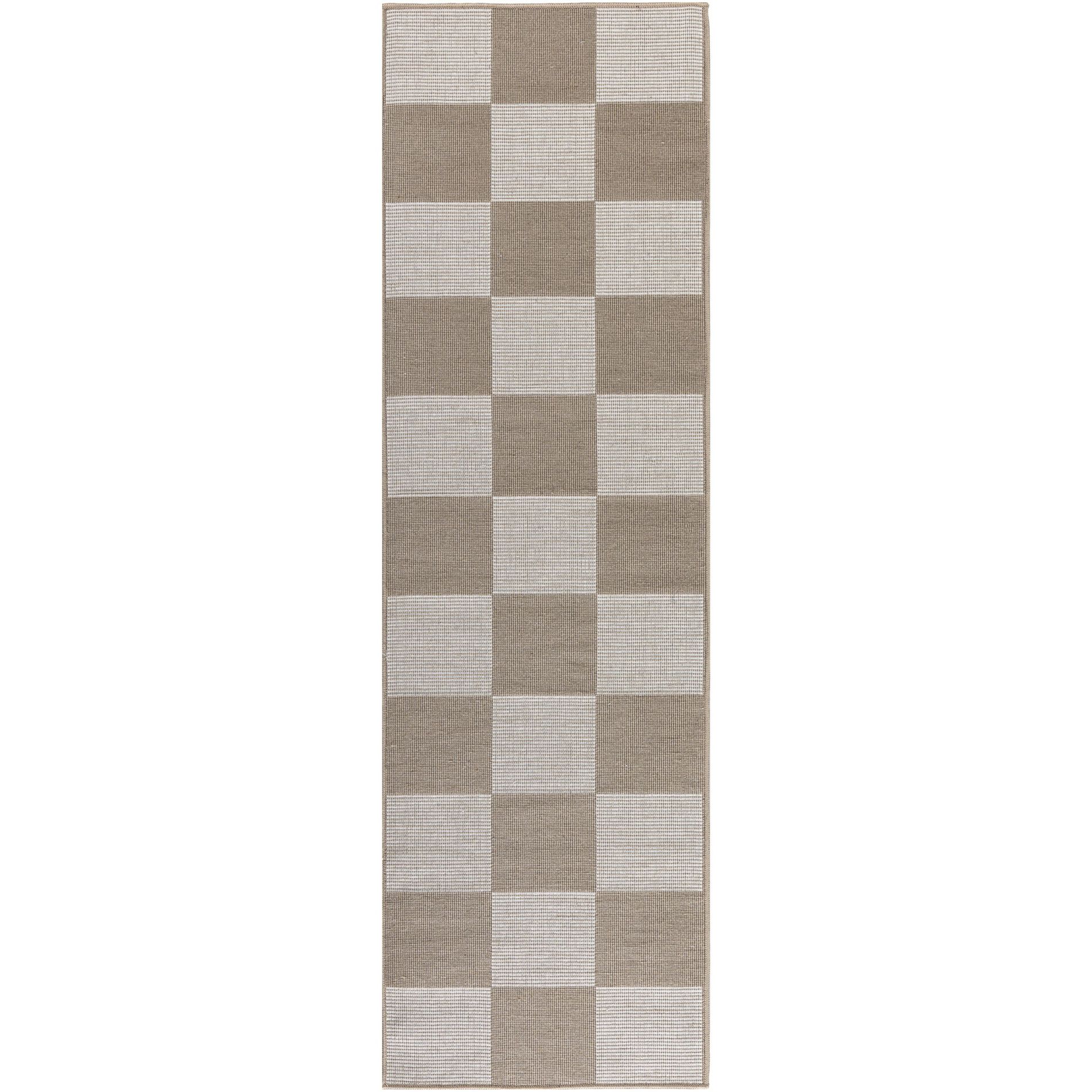 Nourison Washable Modern Jute 2'3" x 7'6" Natural Ivory Modern Indoor Non-Slip Flatweave Rug
