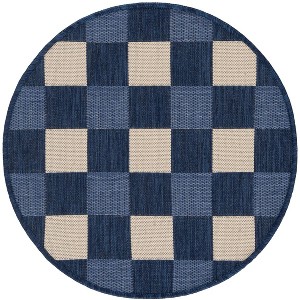 Courtyard CY6443 Power Loomed UV Resistant, Stain Resistant, Non-Shedding Indoor/Outdoor Rugs - Safavieh - 1 of 3