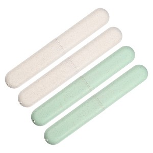 Unique Bargains Toothbrush Travel Case Traveling PP Portable Toothbrush Holders Cases for Travel Business 8.07''x1.22''x0.83'' - 1 of 4