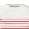 Hope & Henry Girls' Breton Pullover Sweater (Soft Red Breton Stripe, 3-6 Months) - 2 of 4