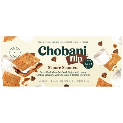 Chobani Flip S'more S'mores Greek Yogurt - 4ct/4.5oz Cups