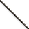 Chisel Stainless Steel Polished Black IP-plated 1.7mm 20" Elongated Box Chain - 2 of 4