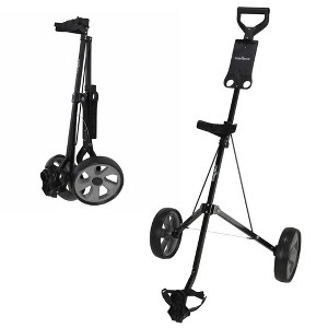 Caddymatic Golf i-Trac 2 Wheel Folding Golf Cart Black/Gray - 1 of 4
