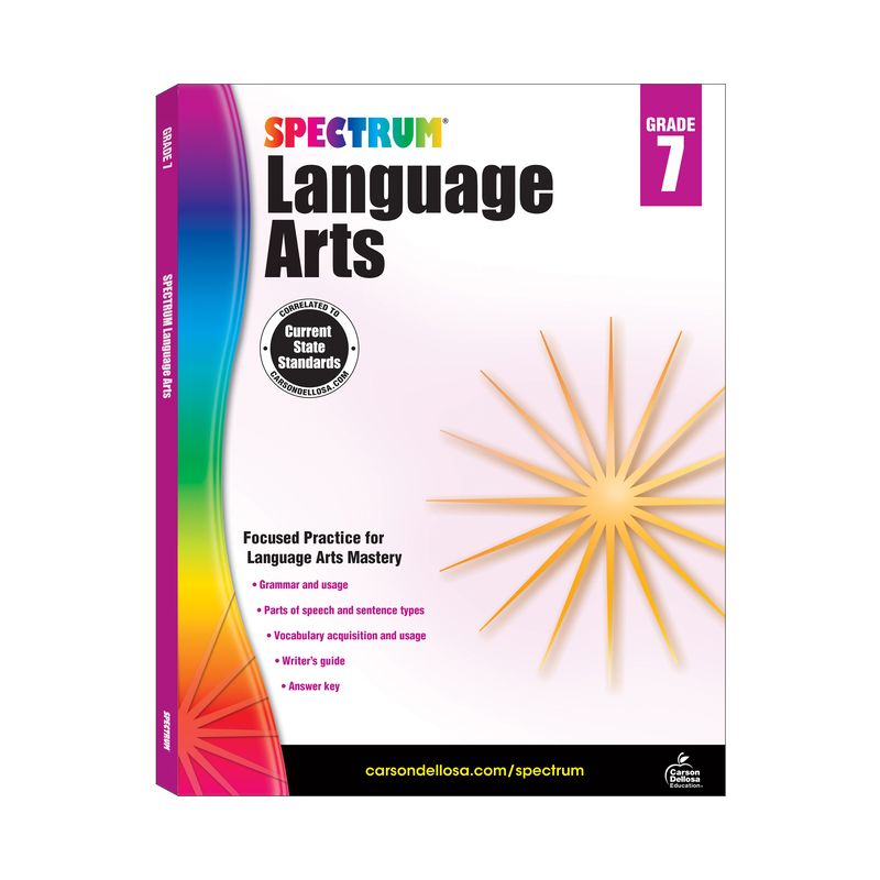 Spectrum Language Arts, Grade 7 - (Paperback), 1 of 2