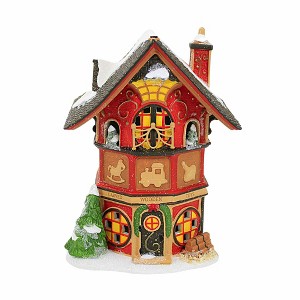 Department 56 Villages 6.5 Inch North Pole's Finest Wooden Toys Carved Bustling Shop Village Buildings - 1 of 3