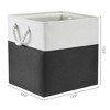 REGALWOVEN Square Fabric Collapsible Storage Basket Bin with Handle for Shelves Closet - 4 of 4